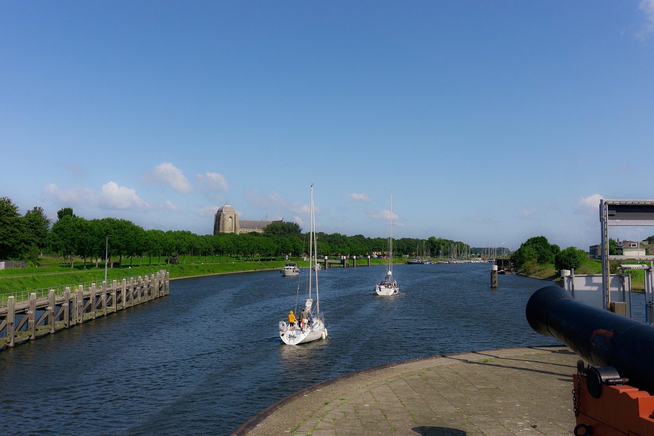 Kust en water bij het Veerse Meer in Zeeland