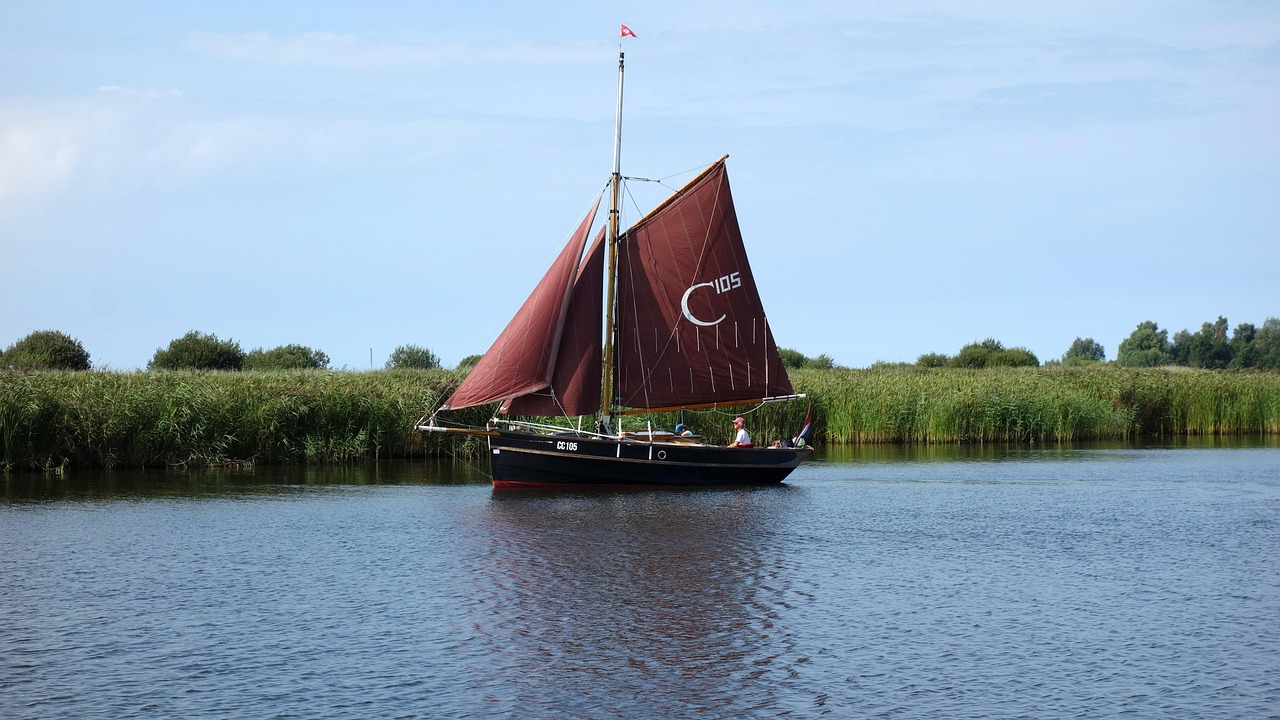 Zeilboot op het Veerse Meer in Zeeland